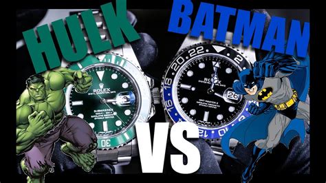 rolex hulk vs batman